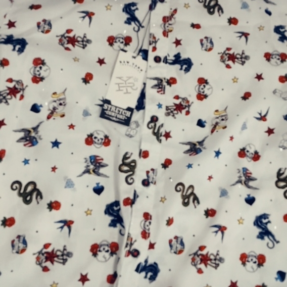 Mens tattoo design button up shirt - Picture 1 of 3